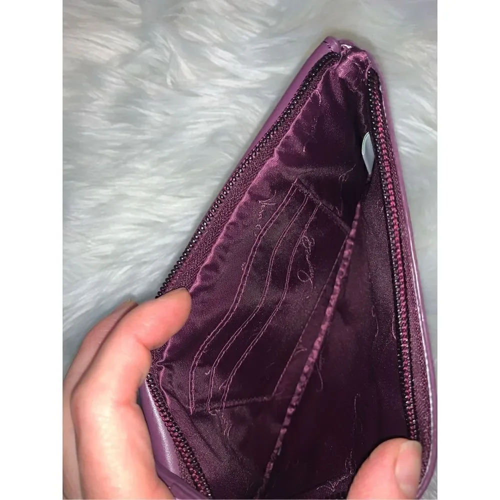 Vera Bradley purple clutch wallet - Picture 3 of 3